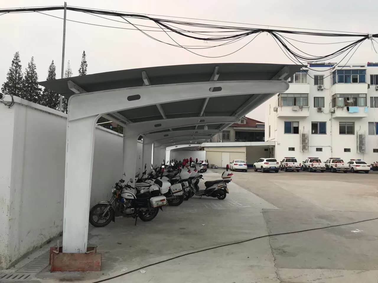 膜结构车棚